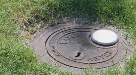 water meter hole full of